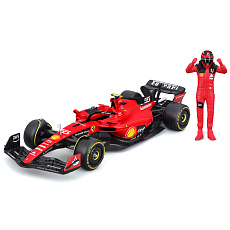 Bburago - FORMULA RACING, F1 Ferrari SF-23 (2023) s figurkou jezdce, #55 Carlos Sainz, 1:24