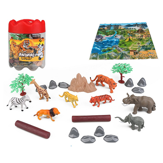 Mac Toys Zvířata safari set 21ks Mac Toys Zvířata safari set 21ks