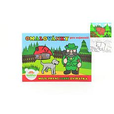 Teddies Omalovánky Moje první zvířátka lesní 21x14,5cm MPLZ