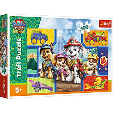 Trefl Puzzle Tlapková patrola/Paw Patrol Dino Movie: Štěňata a dinosauři 100 dílků 41x27,5cm v krabici Trefl Puzzle Tlapková patrola/Paw Patrol Dino Movie: Štěňata a dinosauři 100 dílků 41x27,5cm v krabici