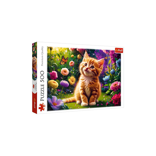 Puzzle Roztomilé kotě 500 dílků 48x34cm v krabici 40x27x4,5cm