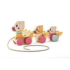 Rappa CUBIKA Pastel 15979 Tahací kačenky dřevěné