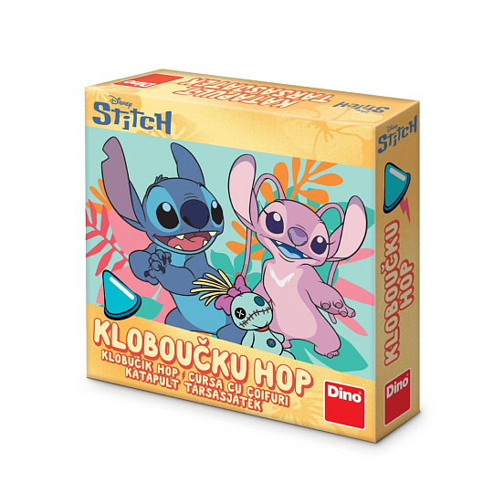 Dino KLOBOUČKU HOP – STITCH A ANGEL Dětská hra