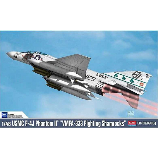 Academy Model Kit letadlo 12356 - USMC F-4J Phantom II "VMFA-333 Fighting Shamrocks" (1:48)