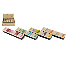 Harmonika dřevěná 13cm 4 barvy v blistru 12ks v boxu