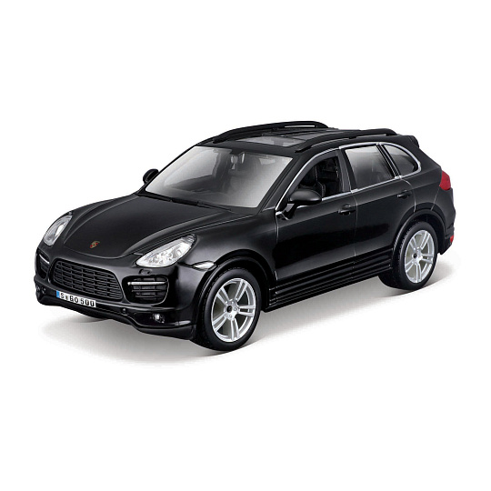 Bburago - Auta HOBBY, Porsche Cayenne Turbo, černá, 1:24