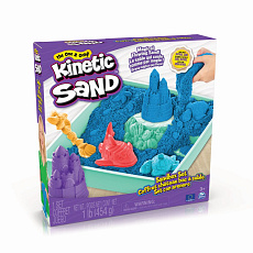 Spin Master KINETIC SAND KRABICE TEKUTÉHO PÍSKU S PODLOŽKOU MODRÁ Spin Master KINETIC SAND KRABICE TEKUTÉHO PÍSKU S PODLOŽKOU MODRÁ