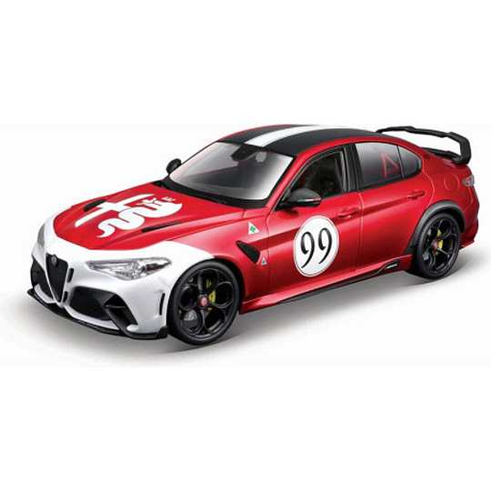 Bburago 1:18 Plus - Alfa Romeo Giulia GTAm - Met Red #99 Bburago 1:18 Plus - Alfa Romeo Giulia GTAm - Met Red #99