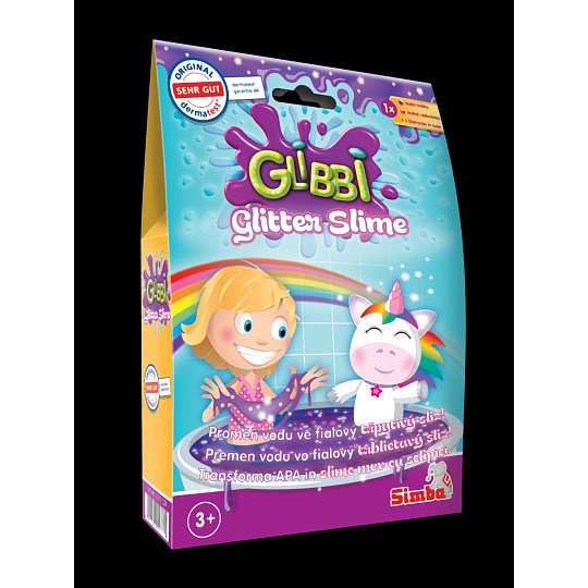 Simba Glibbi Glitter Slime sliz fialový třpytivý
