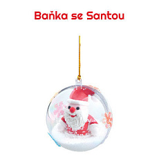 Tvořivá hmota/modelína Paulinda Merry Christmas 2x14g  s figurkou Santa Claus a doplňky v krabičce