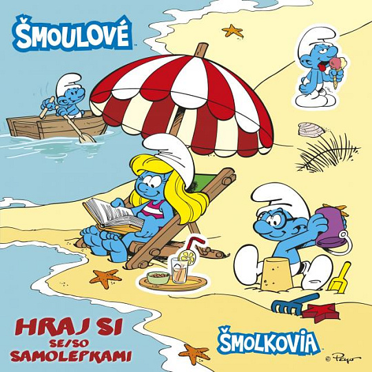 Rappa Album obrázkové Šmoulové Hraj si se samolepkami Rappa Album obrázkové Šmoulové Hraj si se samolepkami