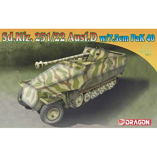 Dragon Model Kit military 7351 - Sd.Kfz.251/22 Ausf.D w/7.5cm PaK 40 (1:72)