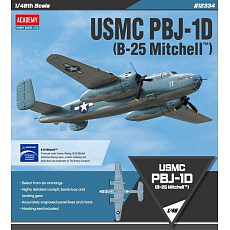Academy Model Kit letadlo 12334 - USMC PBJ-1D (B-25 Mitchell) (1:48)