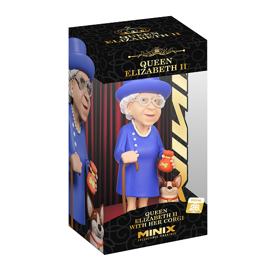 MINIX Special Character: Queen Elizabeth II with Corgi
