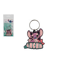 Teddies Přívěsek na klíče/Klíčenka Lilo & Stitch gumový 5cm s nápisem Angel v sáčku