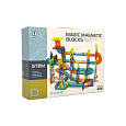 Kuličková dráha magnetická stavebnice plast 66ks v krabici 31x25x8cm