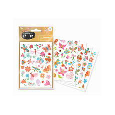 Tetování Motýli a květiny 10,5x15cm 4 listy v sáčku