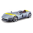 Bburago - RACE+PLAY, Ferrari Monza SP1, stříbrná, 1:24