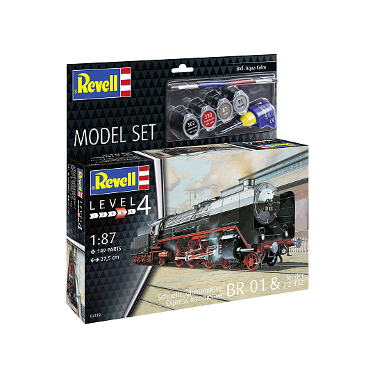 Revell ModelSet lokomotiva 62172 - Express Locomotive BR01&Tender 2'2' T32 (1:87)