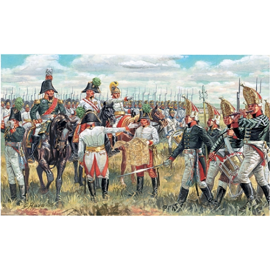 Italeri Model Kit figurky 6037 - AUSTRIAN & RUSSIAN GEN. STAFF (NAP. WARS) (1:72)