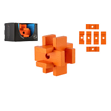 Teddies Hlavolam most dřevěný v krabičce 8x5x5cm