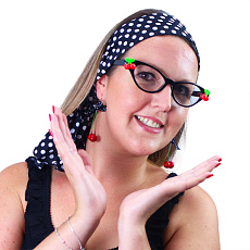 Rappa Sada s brýlemi třešně retro Rappa Sada s brýlemi třešně retro