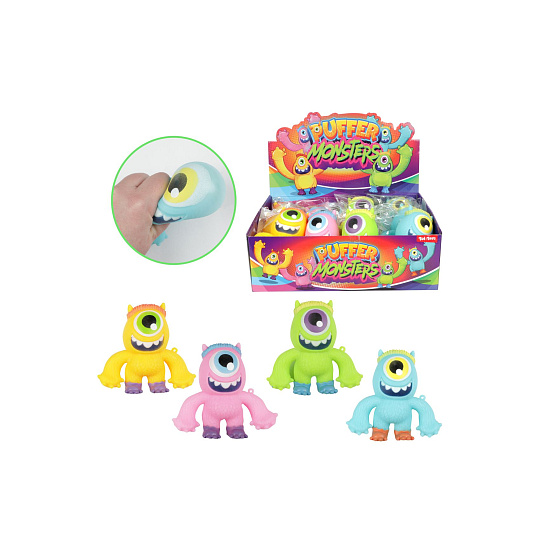 Teddies Příšerka gumová antistresová mačkací sliz 11cm 4 barvy