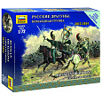 Zvezda Wargames figurky 6817 - Russian Dragoons Command Group (1:72)