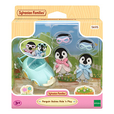Sylvanian Families 5695 Baby tučňáci dvojčata s autíčkem