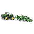 SIKU Farmer - Traktor John Deere 9630 s bránami  Amazone Centaur 1:87