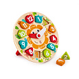 Hape Dětské puzzle hodiny