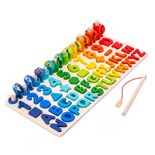 Rappa 2Kids Toys Multifunkční deska vkládačka 5v1