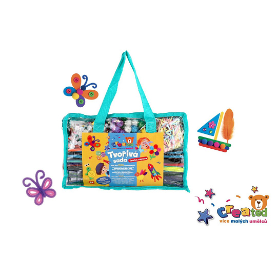Tvořivá sada created v plastové tašce 31x20cm Tvořivá sada created v plastové tašce 31x20cm