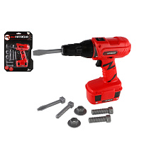 Teddies Aku Vrtačka nářadí plast 18x17cm s doplňky na baterie se zvukem na kartě 23x32cm Teddies Aku Vrtačka nářadí plast 18x17cm s doplňky na baterie se zvukem na kartě 23x32cm