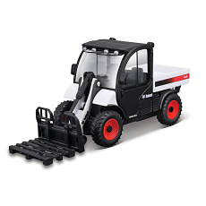 Bburago - FARMLAND, Bobcat Toolcat s paletovou vidlicí + paleta, 10 cm