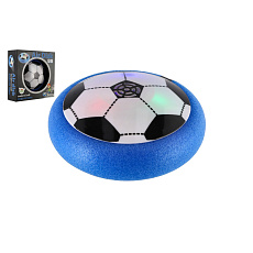 Teddies Air Disk fotbalový míč vznášející se plast 14cm na baterie se světlem v krabičce 20x20cm