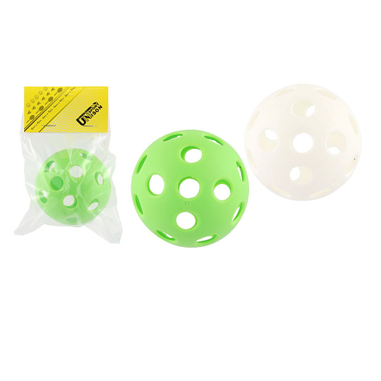 Míček florbalový plast průměr 7cm 3 barvy v sáčku
