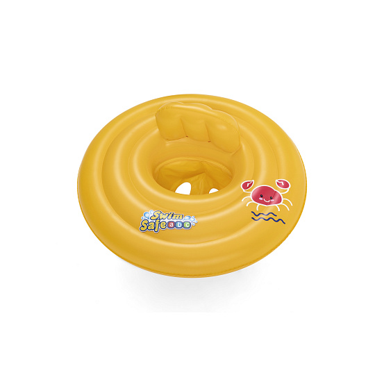 Bestway Nafukovací baby sedací kruh s opěrkou, průměr 69cm Bestway Nafukovací baby sedací kruh s opěrkou, průměr 69cm