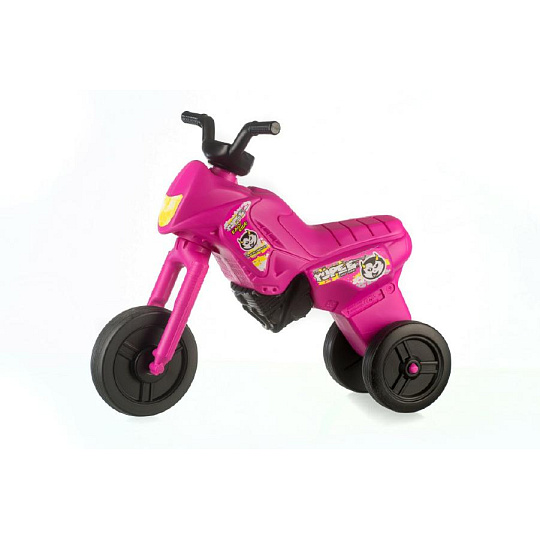 Teddies Odrážedlo Enduro Yupee růžové velké plast výška sedadla 31cm nosnost do 25kg 12m+