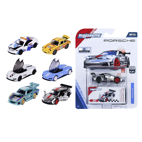Majorette Autíčko Porsche Motorsport Deluxe, 6 druhů Majorette Autíčko Porsche Motorsport Deluxe, 6 druhů