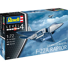 Revell Plastic ModelKit letadlo 03858 - Lockheed Martin F-22A Raptor (1:72)