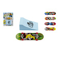 Teddies FINGERBOARD Skateboard prstový s rampou plast 10cm mix barev