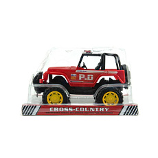 Teddies Auto policie terénní plast 22cm na setrvačník asst 2 barvy v krabičce