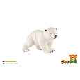 Medvěd lední mládě zooted plast 6cm 
