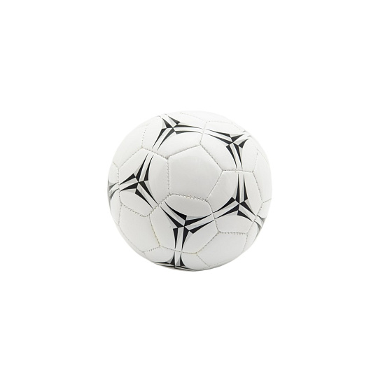 Míč fotbalový malý junior nafouknutý šitý 15cm kůže mix barev v síťce