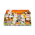 Teddies Míček zvířátko plyš 8cm mix druhů 20ks v boxu v sáčku 2m+