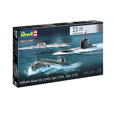 Revell Plastic ModelKit ponorky 05186 - 70 Years Bundeswehr:Wilhelm Bauer,Type 206A,Class2 (1:144)