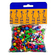 Detoa Mix dřevěných perlí 100g barevný