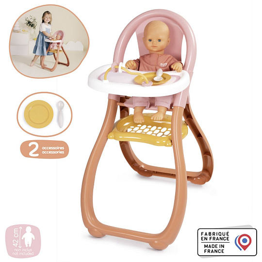 Smoby Baby Nurse Jídelní židlička pro panenky