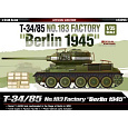 Academy Model Kit tank 13295 - T-34/85 No.183 Factory "Berlin 1945" (1:35)